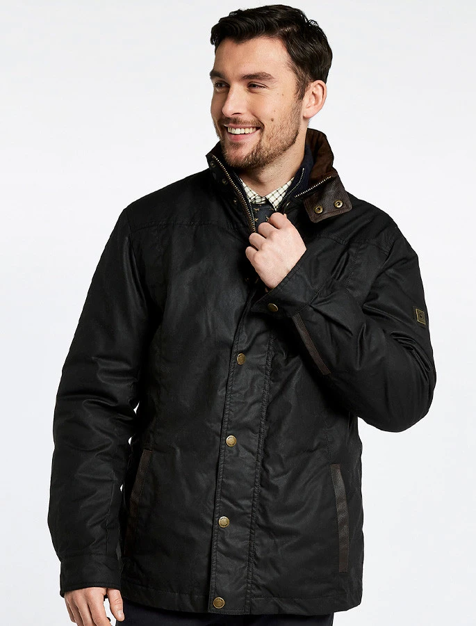 Carrickfergus Men's Waxed Jacket - Black - Image 5
