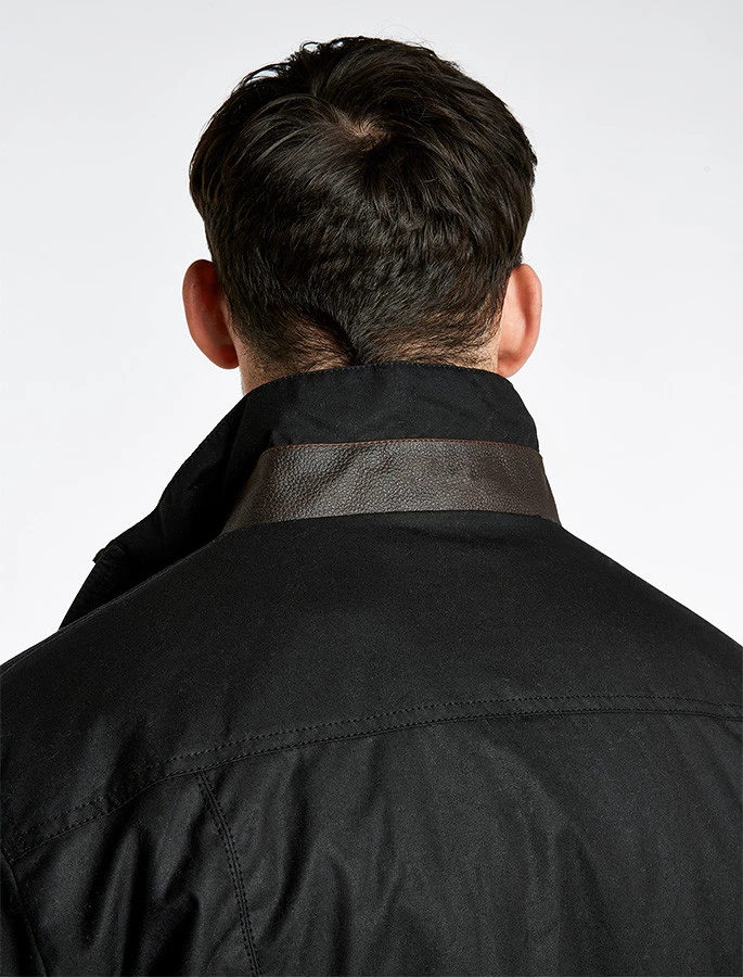 Carrickfergus Men's Waxed Jacket - Black - Image 2