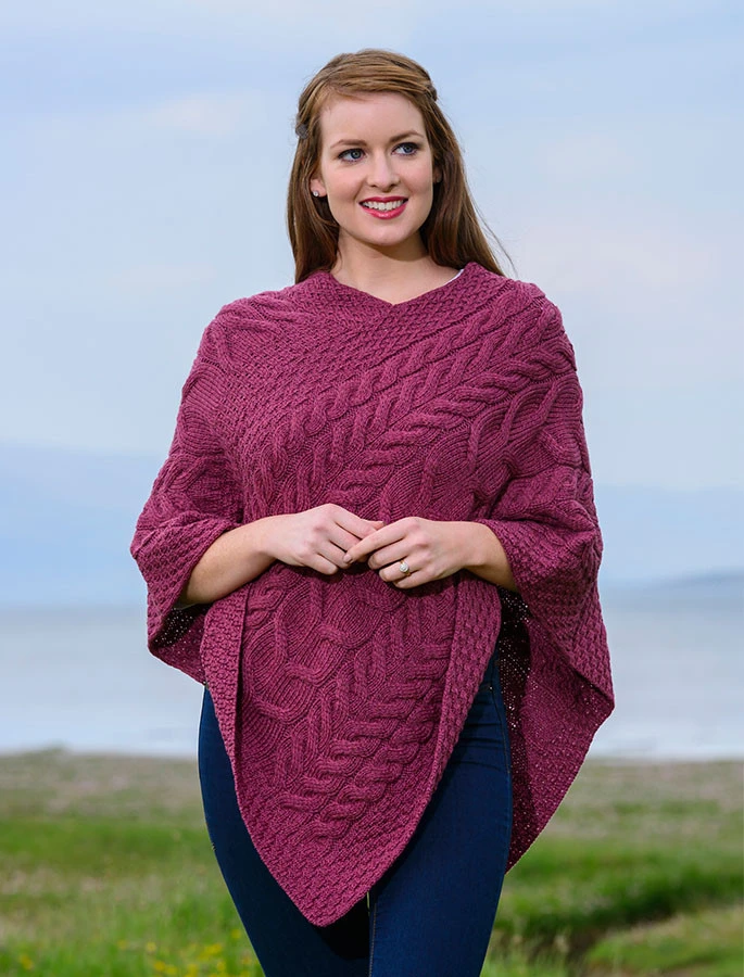 Super Soft Cable Stitch Poncho - Image 13
