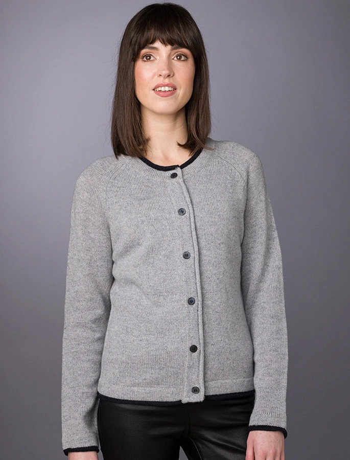 Wool Cashmere Button Down Cardigan - Image 8