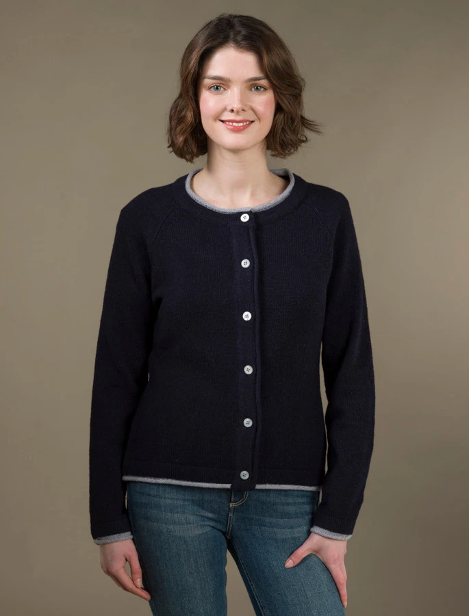 Wool Cashmere Button Down Cardigan - Image 16