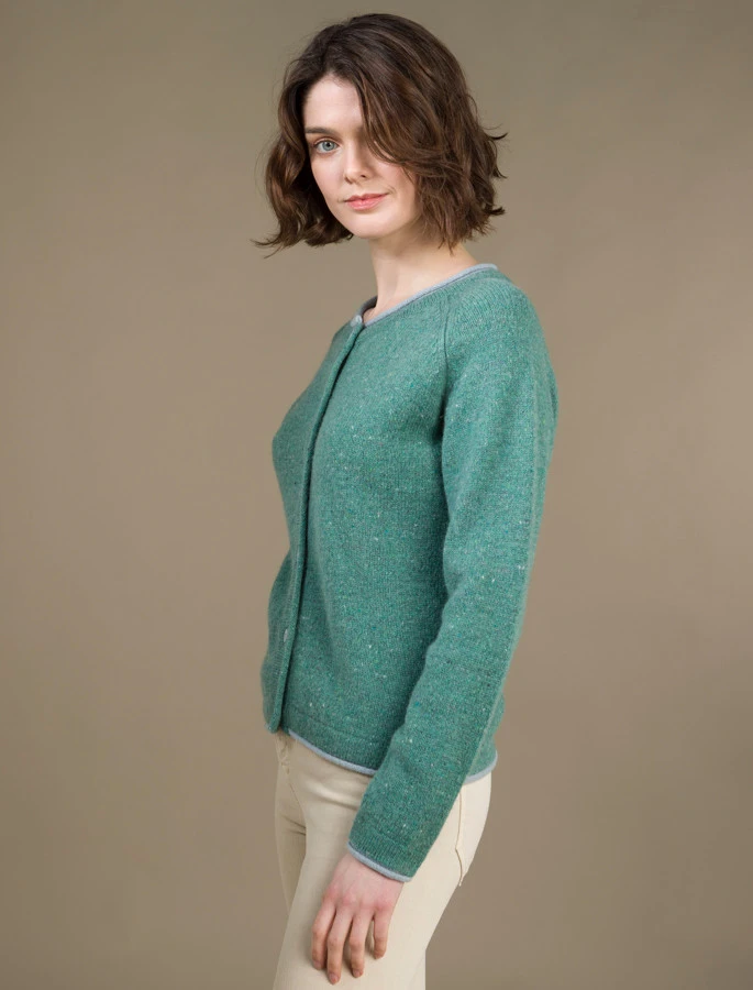 Wool Cashmere Button Down Cardigan - Image 6
