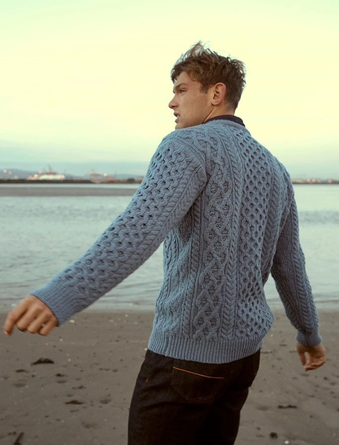 Wool Cashmere Aran Sweater - Image 8