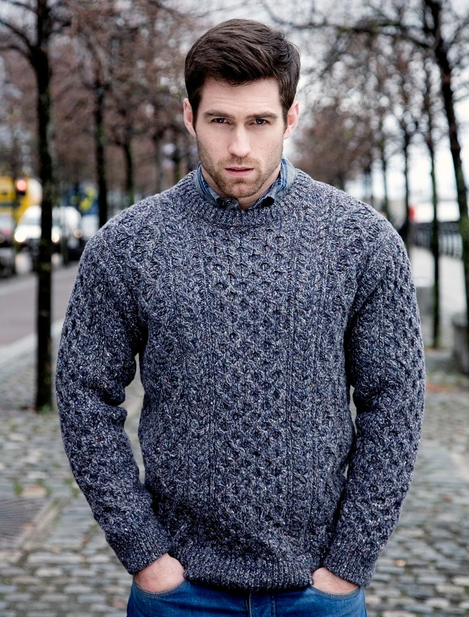 Wool Cashmere Aran Sweater - Image 13