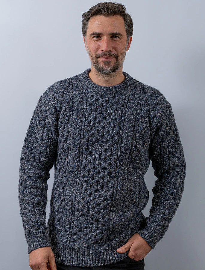 Wool Cashmere Aran Sweater - Image 20
