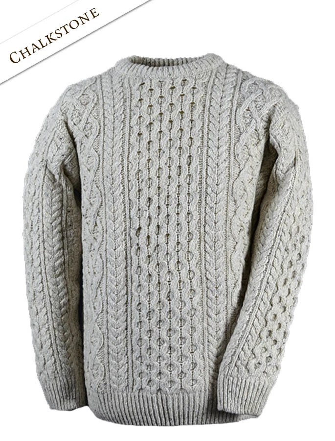 Wool Cashmere Aran Sweater - Image 10