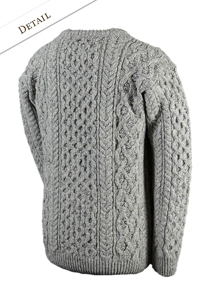 Wool Cashmere Aran Sweater - Image 6