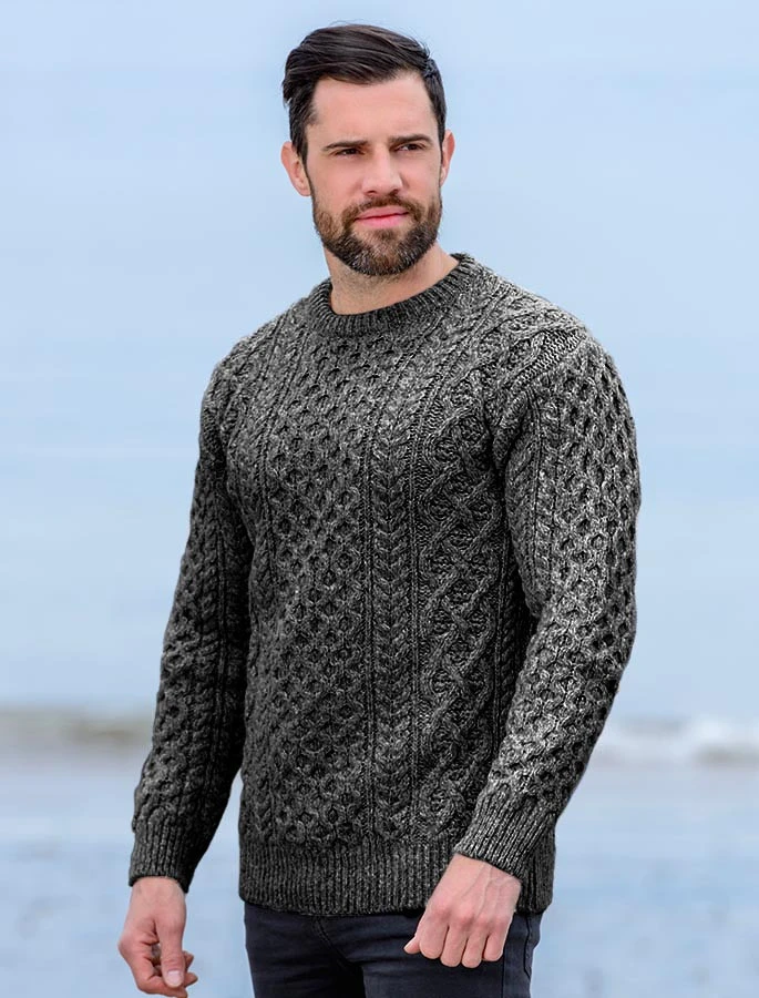 Wool Cashmere Aran Sweater - Image 14