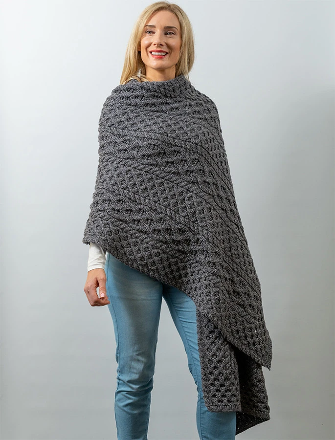 Cable Aran Wrap - Image 5