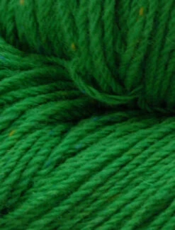 Aran Wool Knitting Hanks - Emerald Tweed