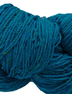Aran Wool Knitting Hanks - Teal Tweed