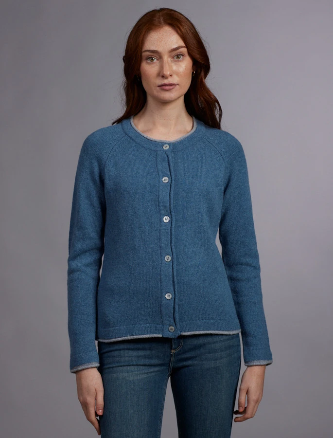 Wool Cashmere Button Down Cardigan