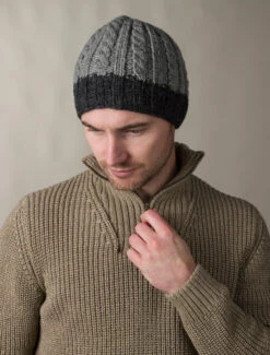Aran Fleece Lined Beanie