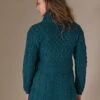 Double Collar Merino Aran Coat