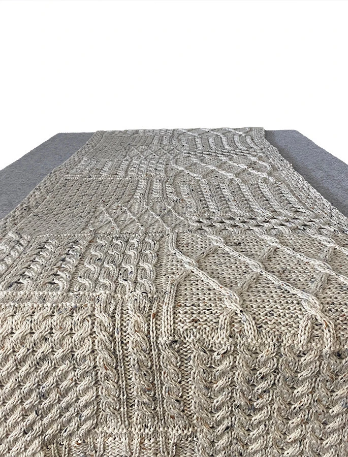 Merino Aran Patchwork Runner - Image 14