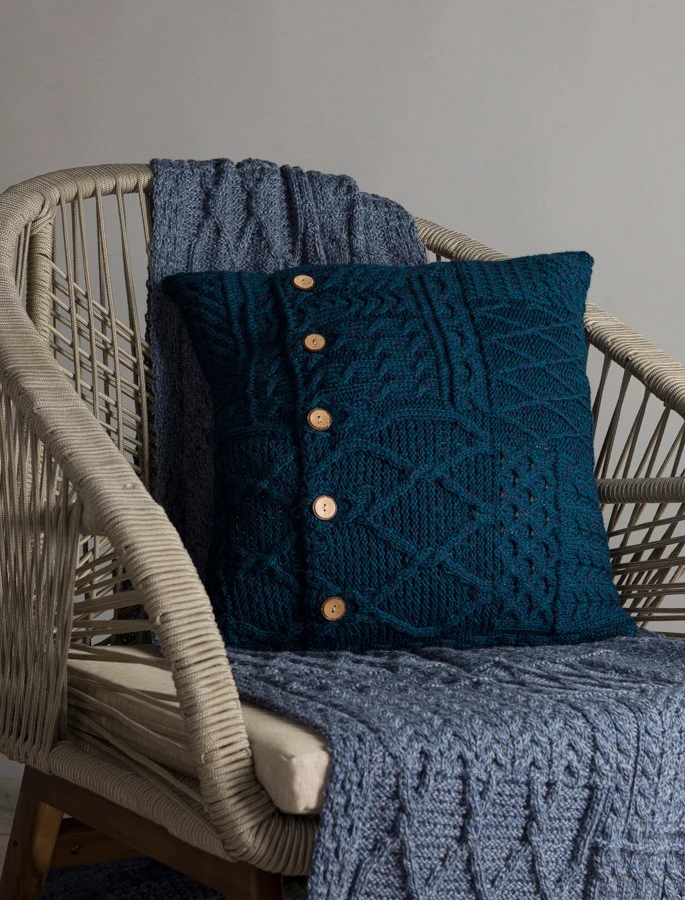 Merino Aran Patchwork Runner