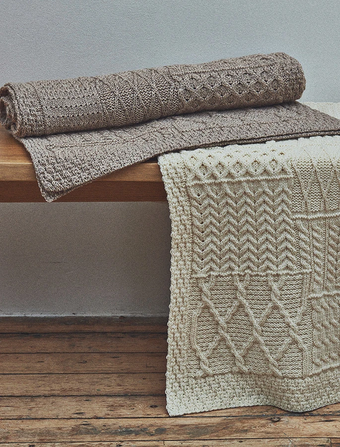 Merino Aran Patchwork Runner - Image 15