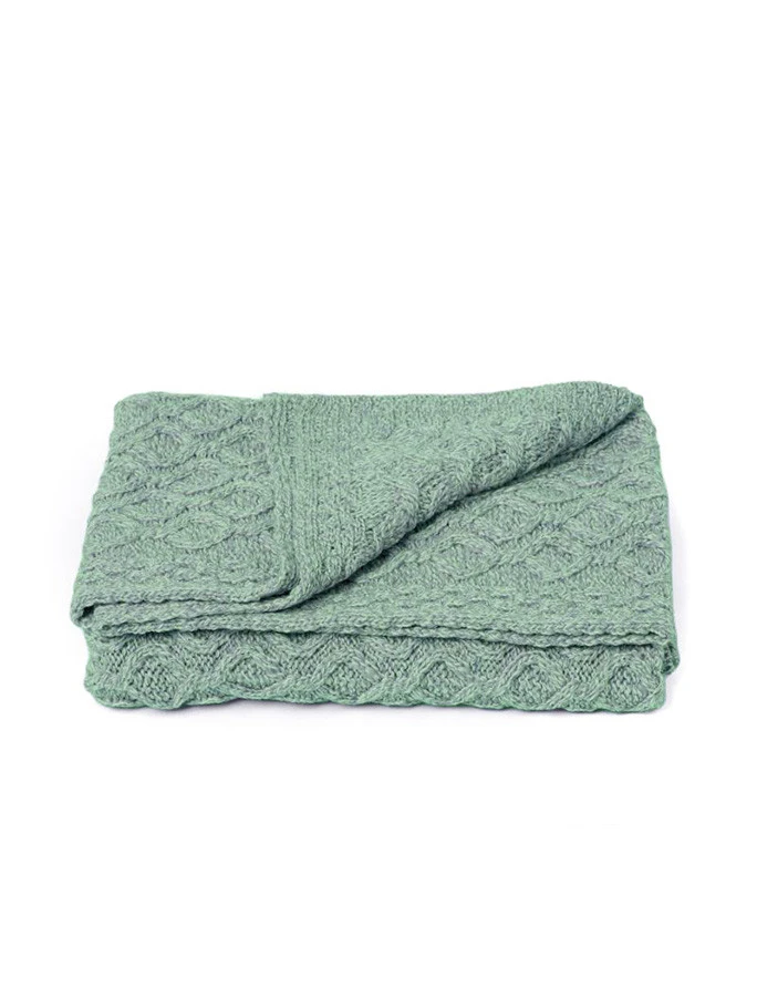Super Soft Wool Aran Throw - Image 2