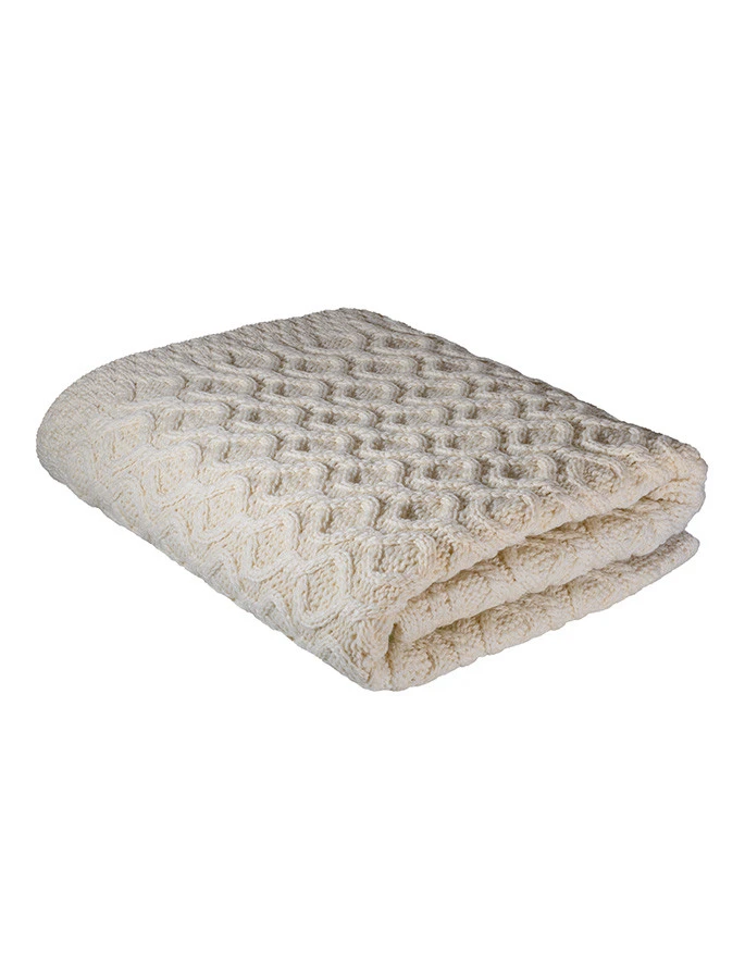 Super Soft Wool Aran Throw - Image 3