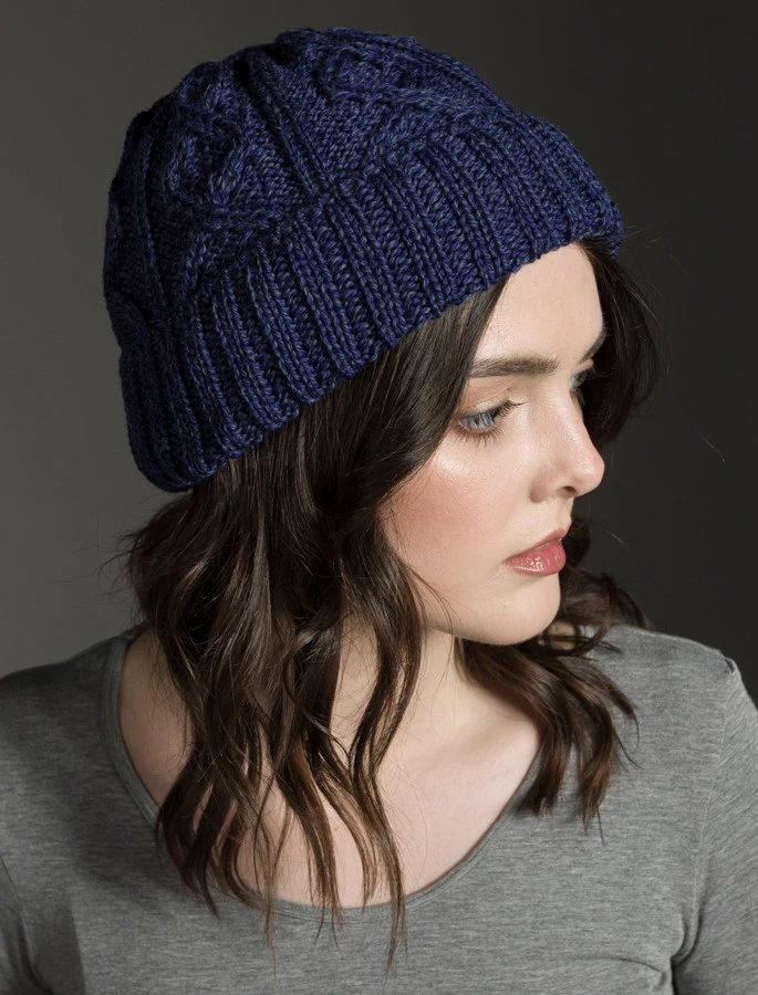 Ladies Aran Super Soft Merino Wool Hat - Image 2