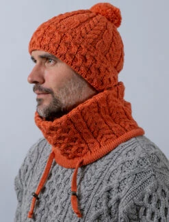 Honeycomb & Cable Soft Aran Snood