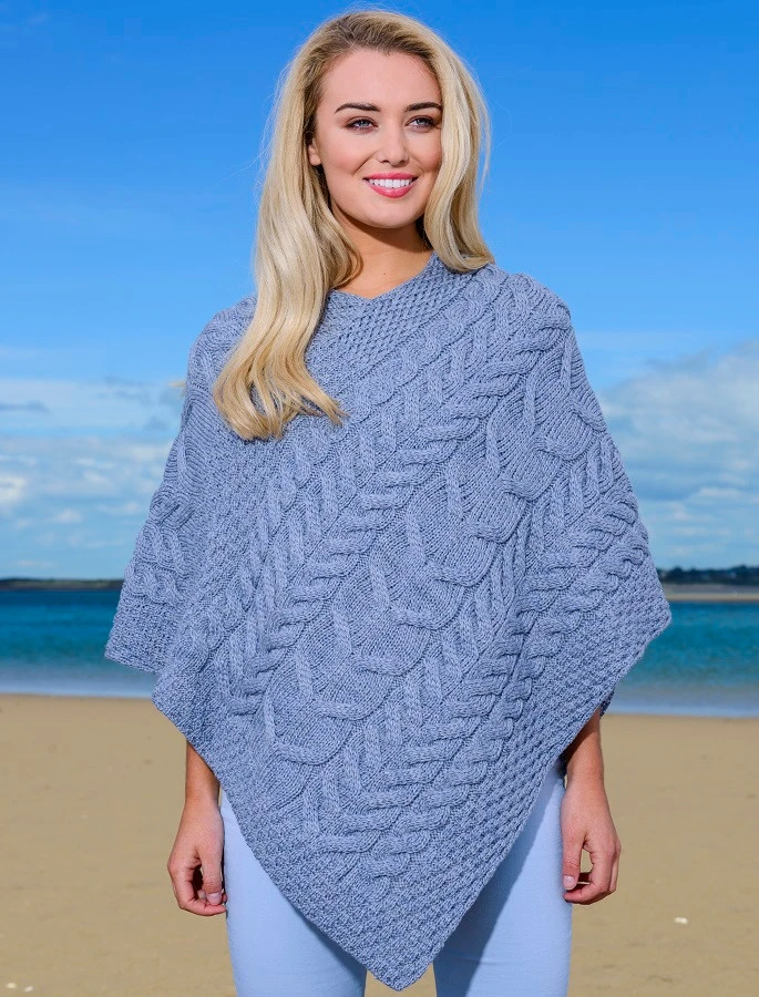 Super Soft Cable Stitch Poncho - Image 7