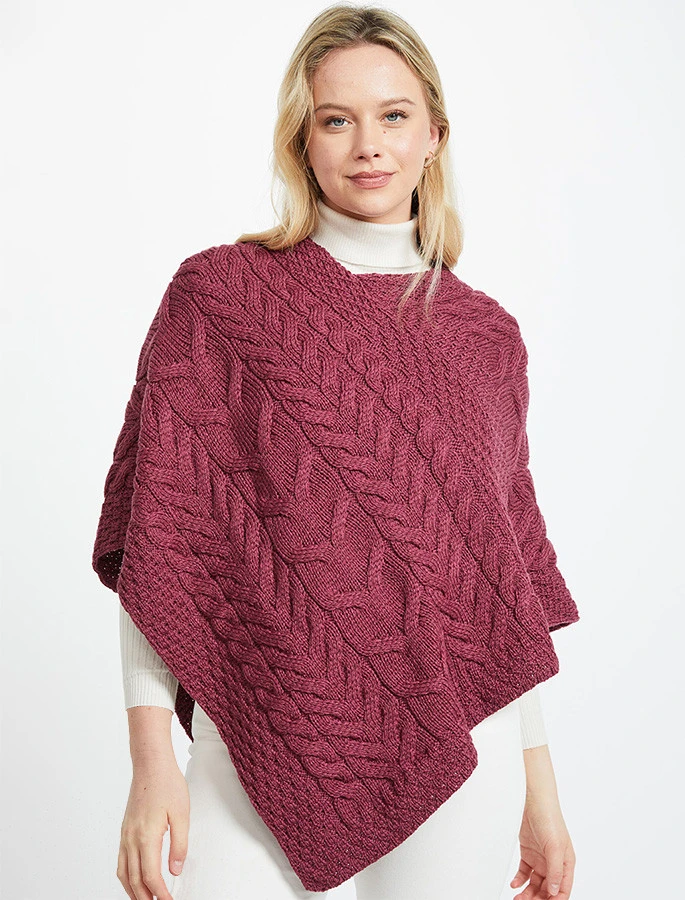 Super Soft Cable Stitch Poncho - Image 3