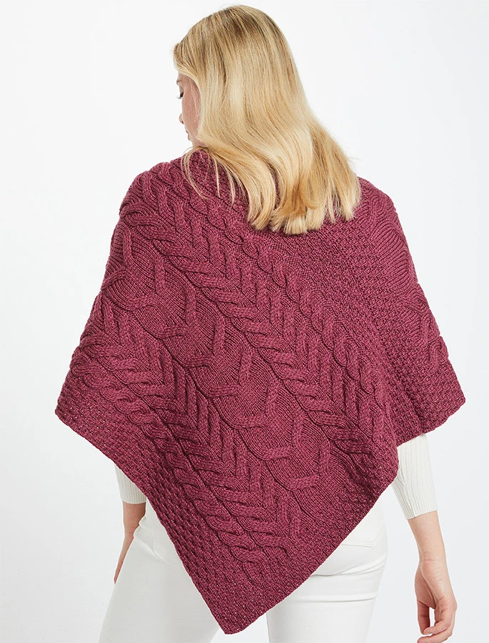 Super Soft Cable Stitch Poncho - Image 11