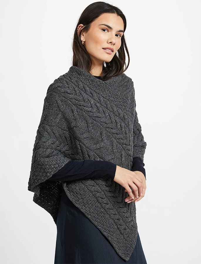Super Soft Cable Stitch Poncho - Image 17