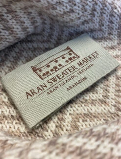 Herringbone Merino Poncho With Button Detail