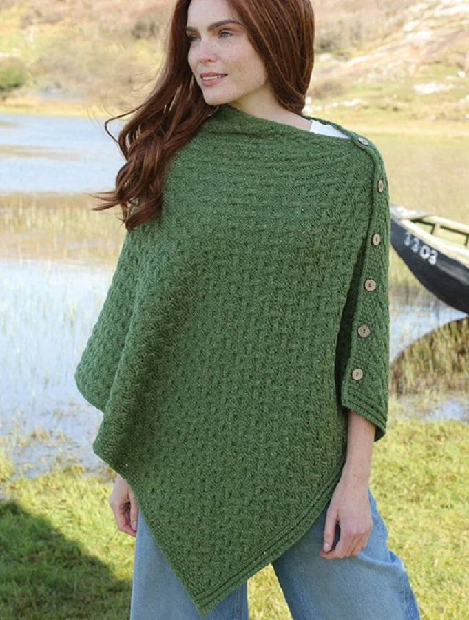 Super Soft Trellis Poncho - Image 4