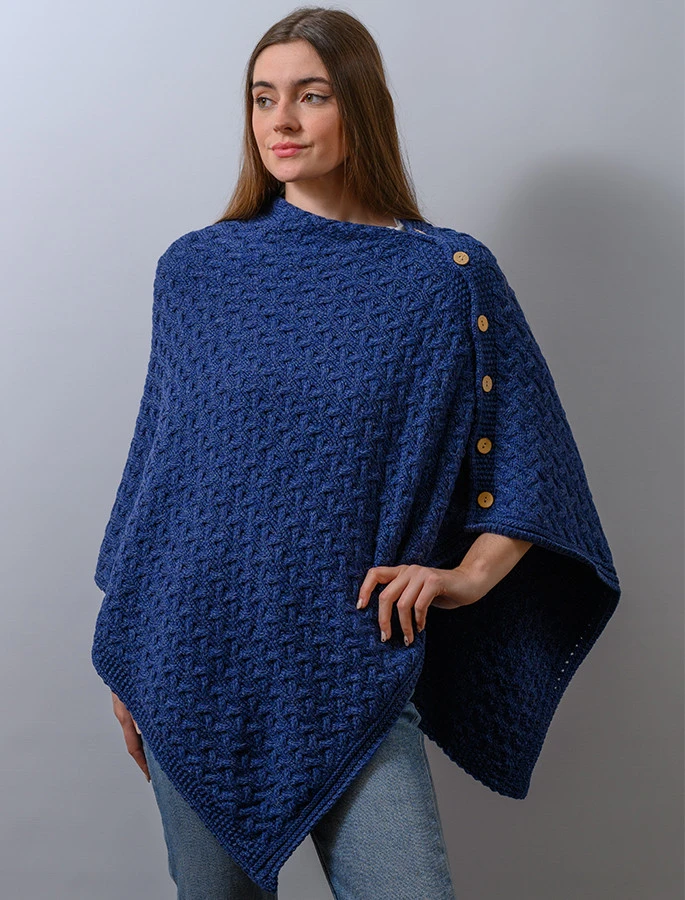 Super Soft Trellis Poncho - Image 7
