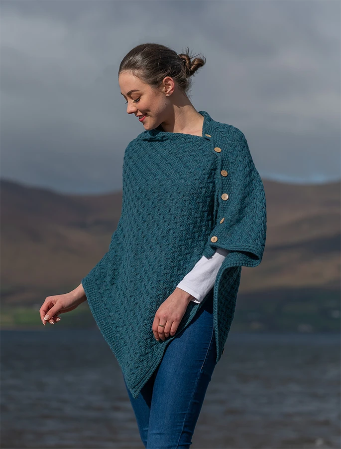 Super Soft Trellis Poncho - Image 6