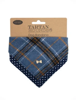 Irish Heritage Tartan Doggy Bandana - Blue