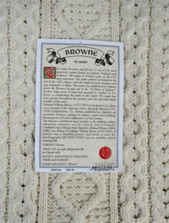 Browne Clan Aran Throw