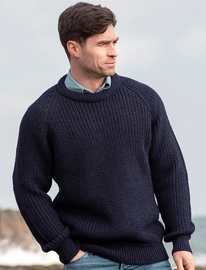 Irish Fishermans Ribbed Sweater - Image 14
