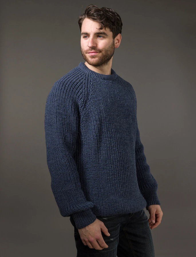 Irish Fishermans Ribbed Sweater - Image 15