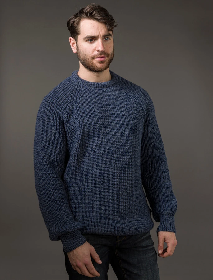 Irish Fishermans Ribbed Sweater - Image 9