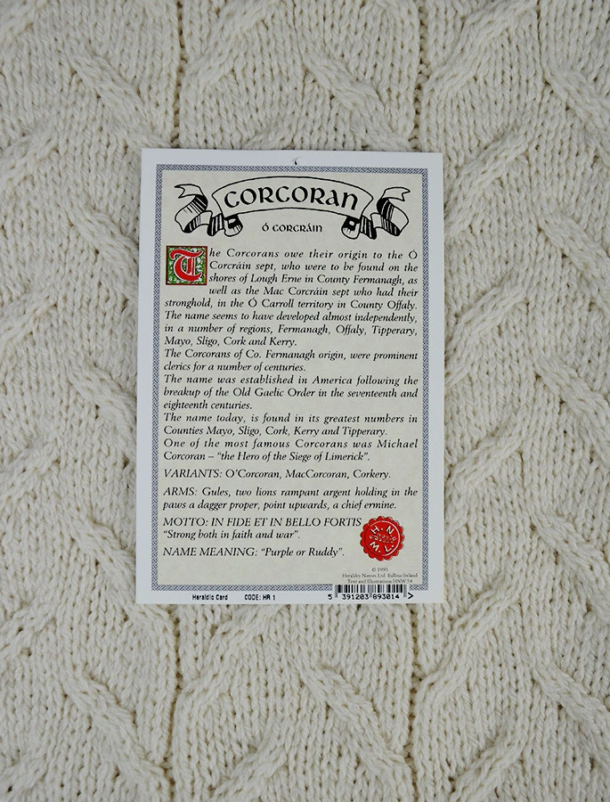 Corcoran Clan Aran Throw - Image 4