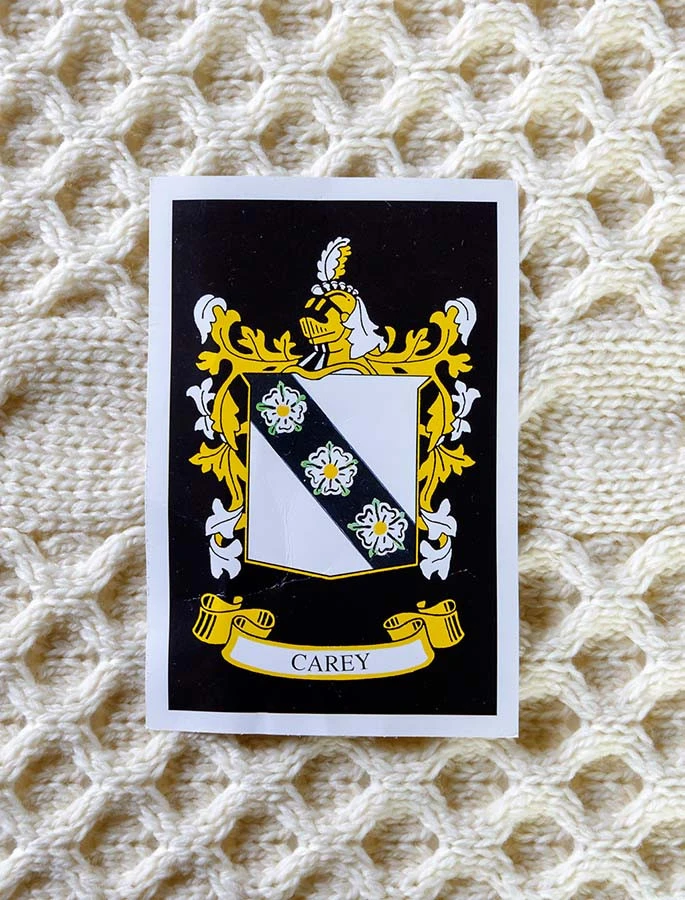 Carey Clan Aran Throw - Image 2