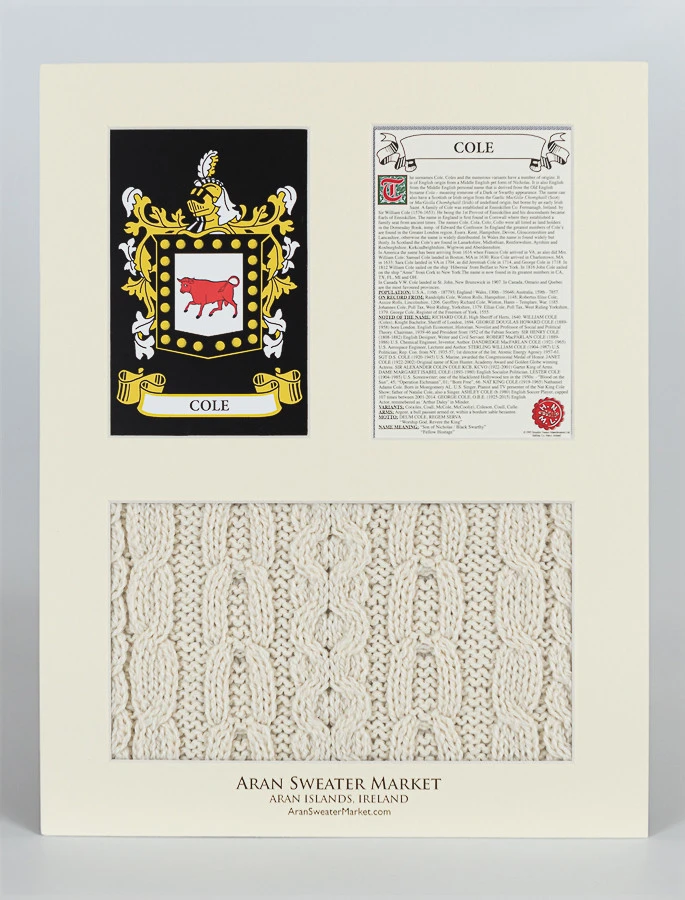 Cole Clan Aran & History Display - Image 3