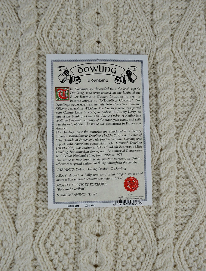 Dowling Clan Aran Throw - Image 2