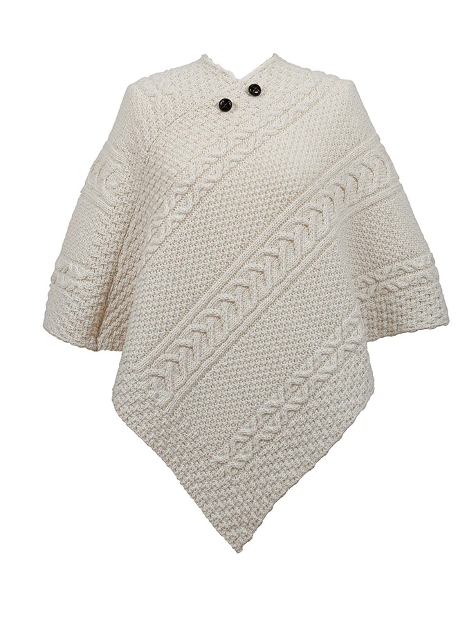 Dean Clan Aran Poncho - Image 6