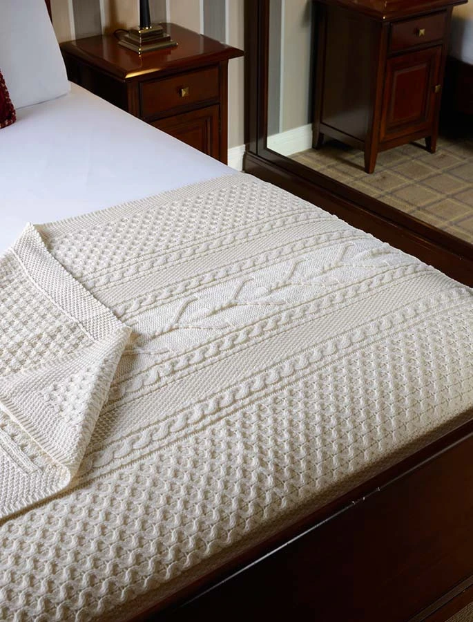 Doherty Clan Aran Throw - Image 2