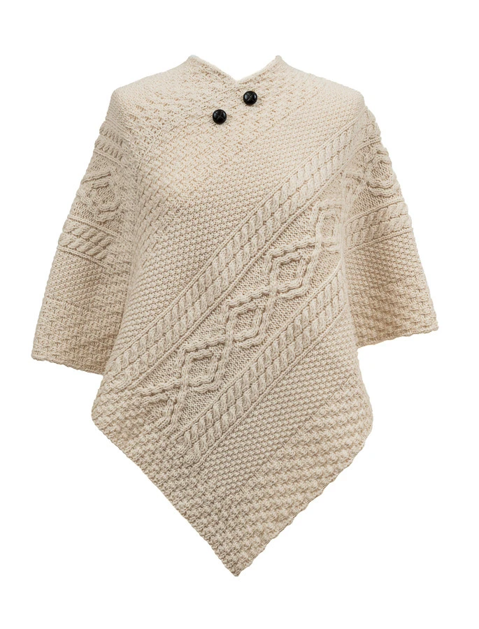 Donnelly Clan Aran Poncho - Image 2