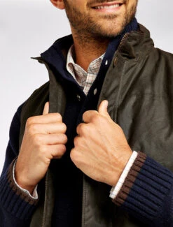 Mayfly Wax Gilet - Olive