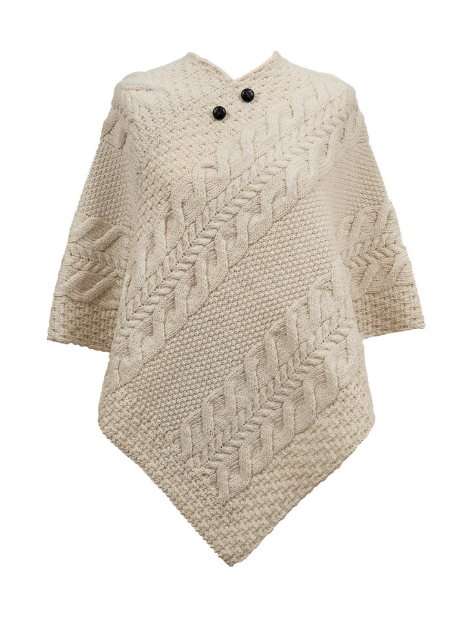 Egan Clan Aran Poncho - Image 2