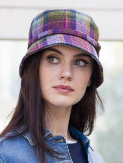 Ladies Emily Bucket Hat - Green & Purple