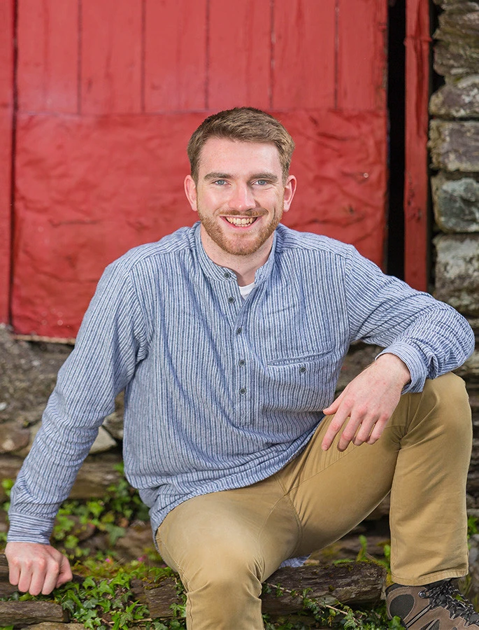 Flannel Grandfather Shirt - Grey Stripe - Image 5