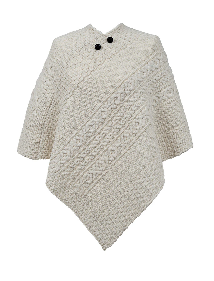 Fisher Clan Aran Poncho - Image 2
